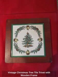 Vintage-Christmas-Tree-Tile-Trivet-with-Wooden-Frame