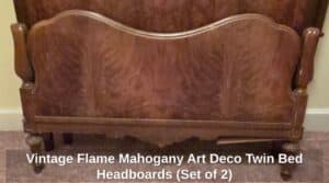 Vintage-Flame-Mahogany-Art-Deco-Twin-Bed-Headboards-Set-of-second-image