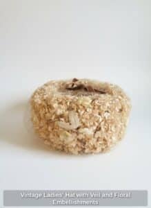 Vintage-Ladies-Hat-with-Veil-and-Floral-Embellishments