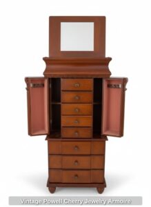 Vintage-Powell-Cherry-Jewelry-Armoire