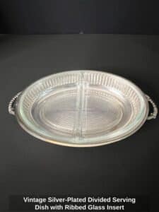 Vintage-Silver-Plated-Divided-Serving-Dish-with-Ribbed-Glass-Insert