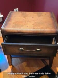 Vintage-World-Map-Suitcase-Side-Table-with-Drawer-second-image