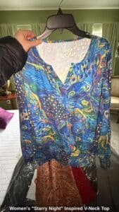 Womens-Starry-Night-Inspired-V-Neck-Top