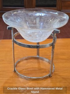 Crackle-Glass-Bowl-with-Hammered-Metal-Stand-Copy