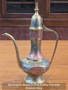 Decorative-Brass-Dallah-Coffee-Pot-with-Enamel-Inlay-Copy