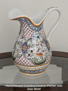 Hand-Painted-Coimbra-Ceramic-Pitcher-with-Deer-Motif-Copy