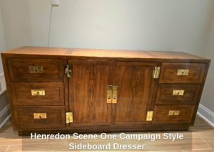 Henredon-Scene-One-Campaign-Style-Sideboard-Dresser