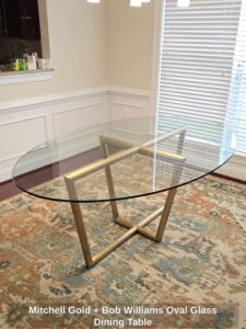 Mitchell-Gold-Bob-Williams-Oval-Glass-Dining-Table