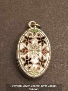 Sterling-Silver-Enamel-Oval-Locket-Pendant-second-image