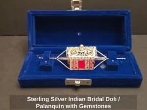 Sterling-Silver-Indian-Bridal-Doli-or-Palanquin-with-Gemstones-second-image