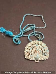 Vintage-Turquoise-Peacock-Brooch-Pendant