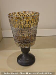 Amber-Mosaic-Glass-Hurricane-Candle-Holder