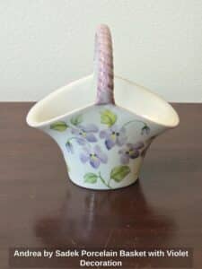 Andrea-by-Sadek-Porcelain-Basket-with-Violet-Decoration