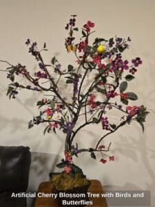 Artificial-Cherry-Blossom-Tree-with-Birds-and-Butterflies
