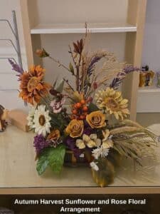 Autumn-Harvest-Sunflower-and-Rose-Floral-Arrangement
