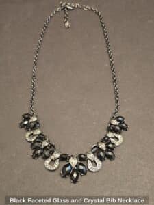 Black-Faceted-Glass-and-Crystal-Bib-Necklace