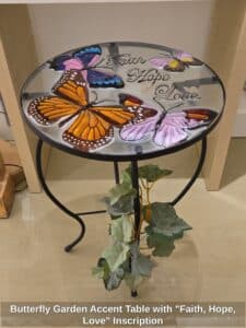 Butterfly-Garden-Accent-Table-with-Faith-Hope-Love-Inscription