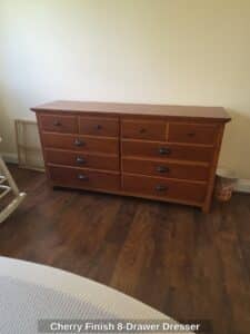 Cherry-Finish-Drawer-Dresser