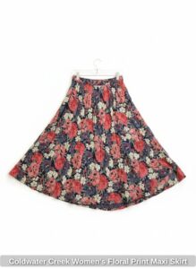 Coldwater-Creek-Womens-Floral-Print-Maxi-Skirt