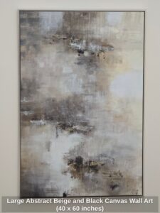 Large-Abstract-Beige-and-Black-Canvas-Wall-Art-x-inches