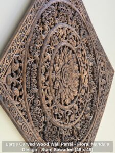 Large-Carved-Wood-Wall-Panel-Floral-Mandala-Design-Siam-Sawadee-x-second-image