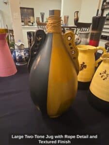Large-Two-Tone-Jug-with-Rope-Detail-and-Textured-Finish