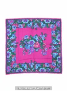 Liz-Claiborne-Floral-Scarf