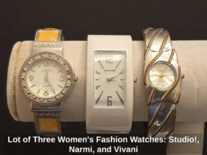 Lot-of-Three-Womens-Fashion-Watches-Studio-Narmi-and-Vivani