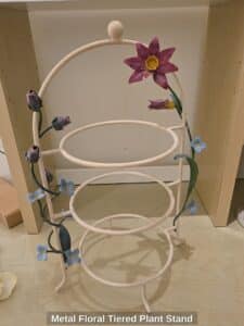Metal-Floral-Tiered-Plant-Stand