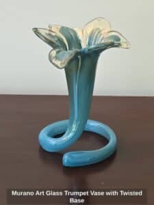 Murano-Art-Glass-Trumpet-Vase-with-Twisted-Base