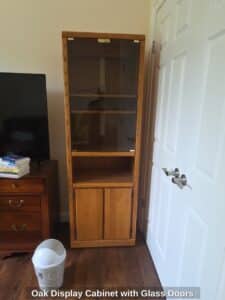 Oak-Display-Cabinet-with-Glass-Doors