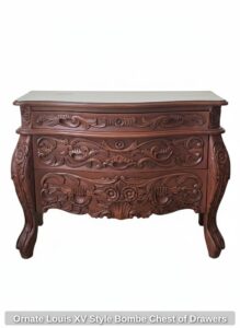Ornate-Louis-XV-Style-Bombe-Chest-of-Drawers-second-image
