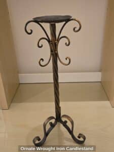 Ornate-Wrought-Iron-Candlestand