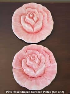 Pink-Rose-Shaped-Ceramic-Plates-Set-of-