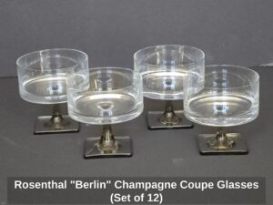 Rosenthal-Berlin-Champagne-Coupe-Glasses-Set-of-