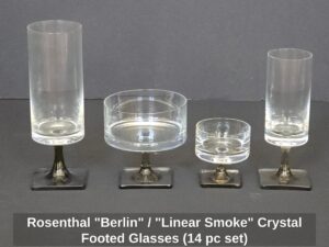 Rosenthal-Berlin-or-Linear-Smoke-Crystal-Footed-Glasses-pc-set-third-image