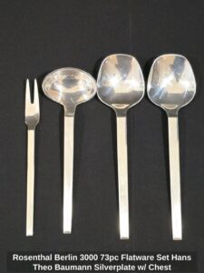 Rosenthal-Berlin-pc-Flatware-Set-Hans-Theo-Baumann-Silverplate-w-or-Chest-second-image