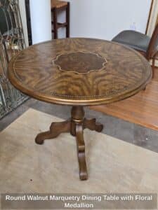 Round-Walnut-Marquetry-Dining-Table-with-Floral-Medallion