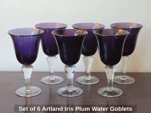Set-of-Artland-Iris-Plum-Water-Goblets