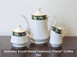 Splendor-Excell-Home-Fashions-Floral-Coffee-Set