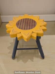Sunflower-Wooden-Stool-second-image