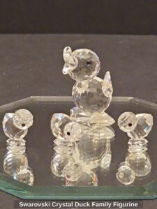 Swarovski-Crystal-Duck-Family-Figurine