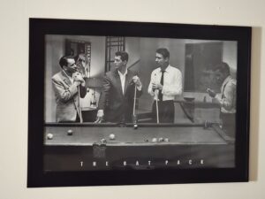 The-Rat-Pack-Playing-Pool-Framed-Poster