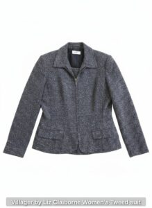 Villager-by-Liz-Claiborne-Womens-Tweed-suit