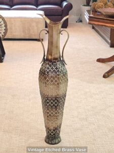Vintage-Etched-Brass-Vase