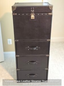 Vintage-Faux-Leather-Steamer-Trunk-Dresser-with-Drawers