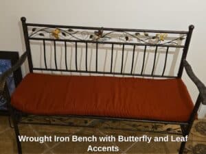 Wrought-Iron-Bench-with-Butterfly-and-Leaf-Accents