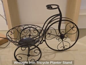 Wrought-Iron-Tricycle-Planter-Stand