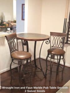 Wrought-Iron-and-Faux-Marble-Pub-Table-Set-with-Swivel-Stools