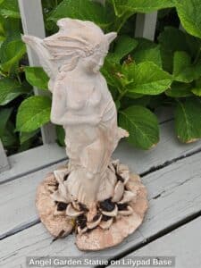 Angel-Garden-Statue-on-Lilypad-Base